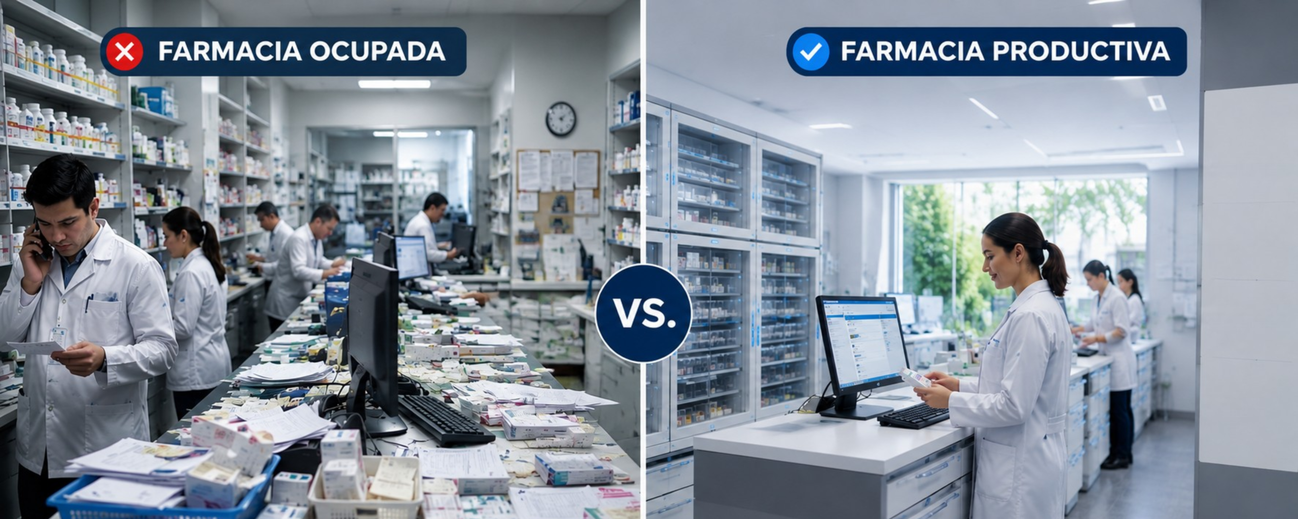 La diferencia entre una farmacia ocupada y una farmacia productiva
